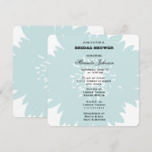 Blue Flower Bridal Kaart (Voorkant / Achterkant)