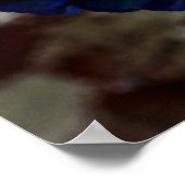 Blue Flower Close-up foto Poster (Hoek)