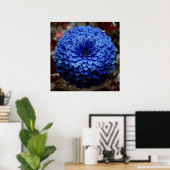 Blue Flower Close-up foto Poster (Thuiskantoor)