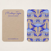 Blue Flower Custom Oorbel Display Kaart (Voorkant /achterkant)
