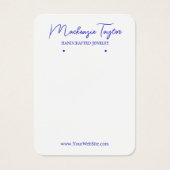 Blue Flower Custom Oorbel Display Kaart (Voorkant)