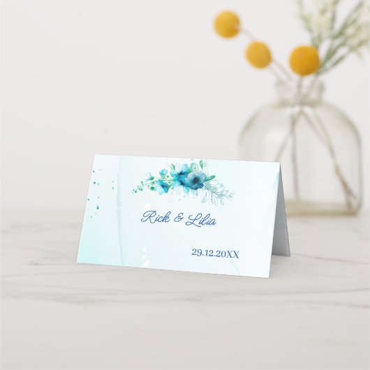 Blue Flower Custom Wedding (Achterkant)