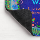 Blue Flower Dragonfly Vrolijke Gepersonaliseerd Do Muismat (Hoek)
