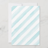 "Blue flower giraffe"-uitnodiging Kaart (Achterkant)