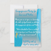 Blue Flower Invite Kaart (Voorkant)