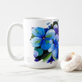 Blue flower Let your dream blossom mug