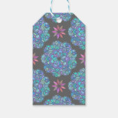 Blue Flower Mandala Cadeaulabel (Voorkant)