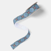 Blue Flower Mandala Lint (Achterkant)