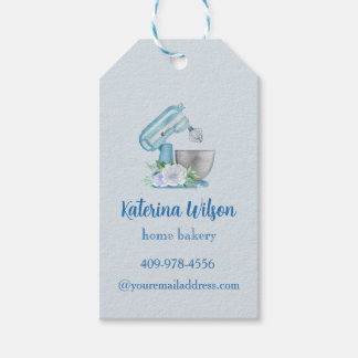 Blue Flower Mixer Logo Merk Cadeaulabel