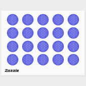 Blue Flower of Life Sticker (Vel)