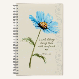 Blue Flower Scripture Journal Notitieboek