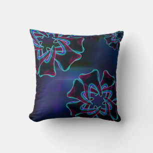 Blue Flower Tooth Design Dentiste Coussin