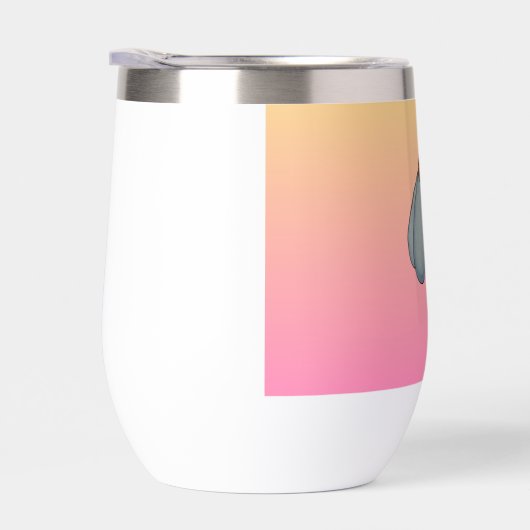 Blue flower with pink background (Droite)