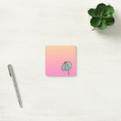 Blue Flower with Pink Background Post-it® Notes (Kantoor)