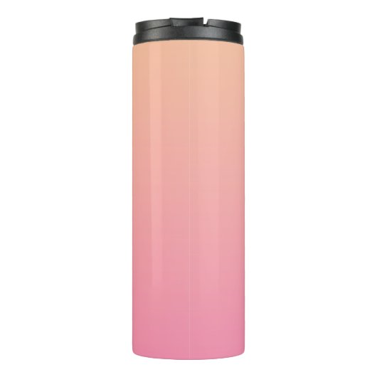 Blue Flower with pink background Thermosbeker (Achterkant)