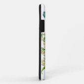 Blue Flowered Christelijk Cross Case-Mate iPhone Case (Achterkant/rechts)