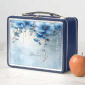 Blue Flowers and Pearls Lunch box (In situ)