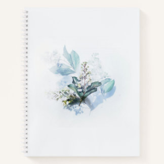 Blue Flowers College Ruled Notebook Notitieboek
