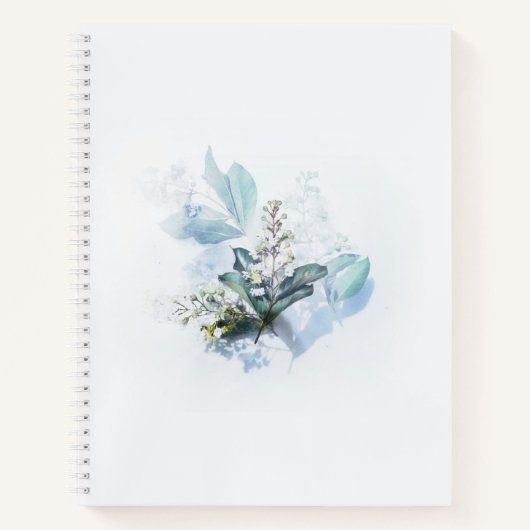 Blue Flowers College Ruled Notebook Notitieboek (Voorkant)