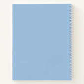 Blue Flowers College Ruled Notebook Notitieboek (Achterkant)