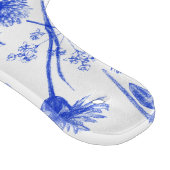 Blue Flowers Elegant Floral Boho Cutting Board Snijplank (Hoek)