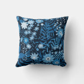 Blue Flowers Kussen (Achterkant)