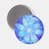 Blue Flowers Magnet Magneet (Voorkant / Achterkant)