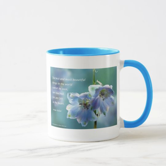Blue flowers mug