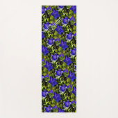 Blue Flowers Natuur Pattern Personalized Yogamat (Voorkant)
