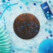 Blue flowers papieren bordje (Feest)