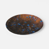 Blue flowers papieren bordje (Gekanteld)