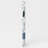 Blue Flowers Patroon iPhone Hoesje (Rechterkant)