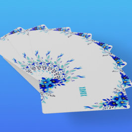 Blue Flowers XONOX Original Pokerkaarten