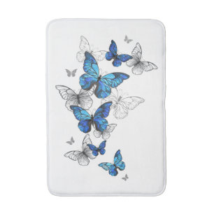 Blue Flying Butterflies Morpho Badmat