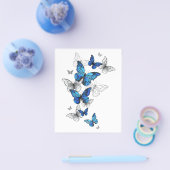 Blue Flying Butterflies Morpho Flyer (Enkel)