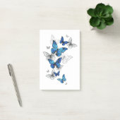 Blue Flying Butterflies Morpho Post-it® Notes (Kantoor)