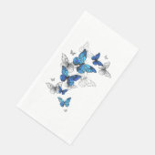 Blue Flying Butterflies Morpho Servet (Hoek)