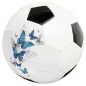 Blue Flying Butterflies Morpho Voetbal (Drie kwart)