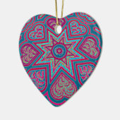 Blue Folk Art Ornament (Links)