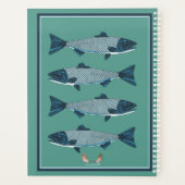 Blue Folk Art Trout/Saumon (Dos)