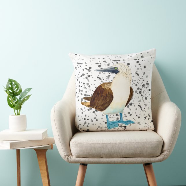 Blue Footed Bird Bobbie Pillow Kussen (Stoel)