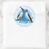 Blue Footed Boobies Vogelvogels Stickers (Tas)