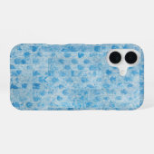 Blue Forest - Ethereal Leaf Pattern Phone Case iPhone 16 Hoesje (Achterkant horizontaal)
