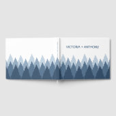 Blue Forest Range Woodland bruiloft Gastenboek (Volledig)