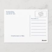 Blue Forest Range Woodland Bruiloft Save the Date Briefkaart (Achterkant)