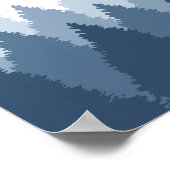 Blue Forest Range Woodland bruiloft zitplaatsen ka Poster (Hoek)