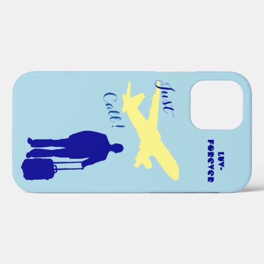 Blue Forever Luv Case-Mate iPhone Case (Achterkant (horizontaal))