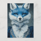 Blue Fox Briefkaart (Voorkant)