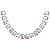 Blue Fox Burlap Baby shower Vlaggetjes (Alle)