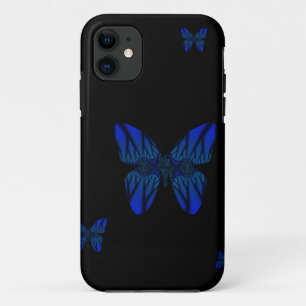 Blue Fractal Butterfly iPhone 11 Hoesje